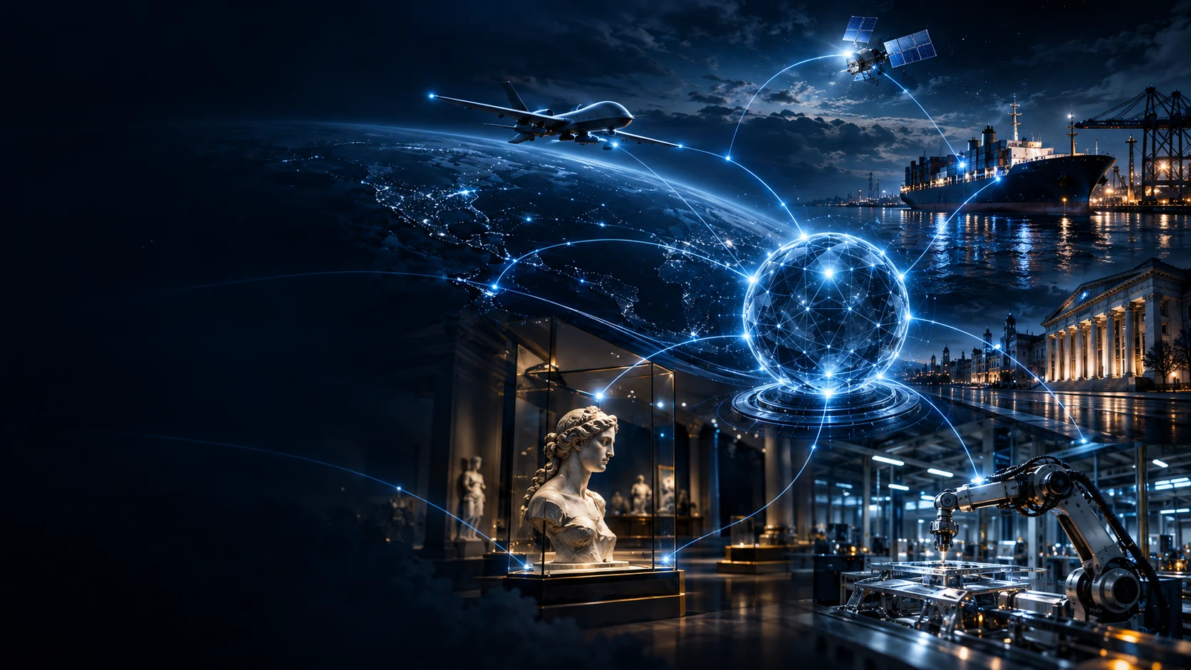 Global physical-world trust network connecting high-value assets, industrial systems, transportation, institutions, and autonomous platforms